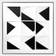Giant Sculptures’ Prismatics Black & White Geometric Cardboard Carving Wall Art features a 3x3 grid of bold abstract shapes and intersecting lines—ideal for modern minimalist décor.
