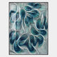Filigree Ocean Waves Quilling Paper Wall Art by Giant Sculptures features swirling blue, green, and white layered lines evoking ocean motion—its dynamic texture makes it ideal coastal decor for any space.