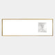 The Lustreline White Right Plaster Statue Cardboard Wall Art by Giant Sculptures features a modern white rectangular frame with a gold border and a white square switch with concentric patterns on the right; the rest remains blank.