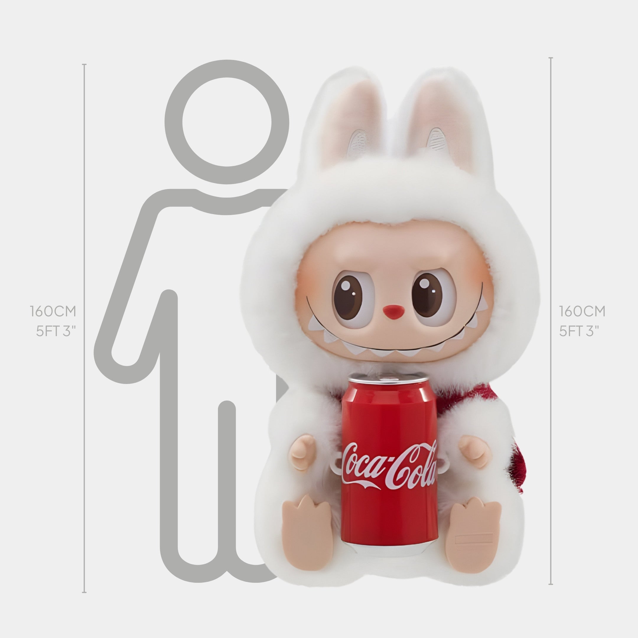ぬいぐるみ LABUBU coca cola HAPPY FACTOR POP MART Labubu Coca-Cola Happy Factor Plush Keychain – The