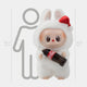 The Giant Sculptures Coca-Cola Bottle Santa Labubu Sculpture stands 160cm tall, featuring Labubu in a fluffy white bunny suit with a red Santa hat holding a Coca-Cola bottle—perfect for festive holiday decor.