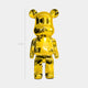 50cm Gilded Gold bear sculpture featuring radiant gold electroplated finish, front view.