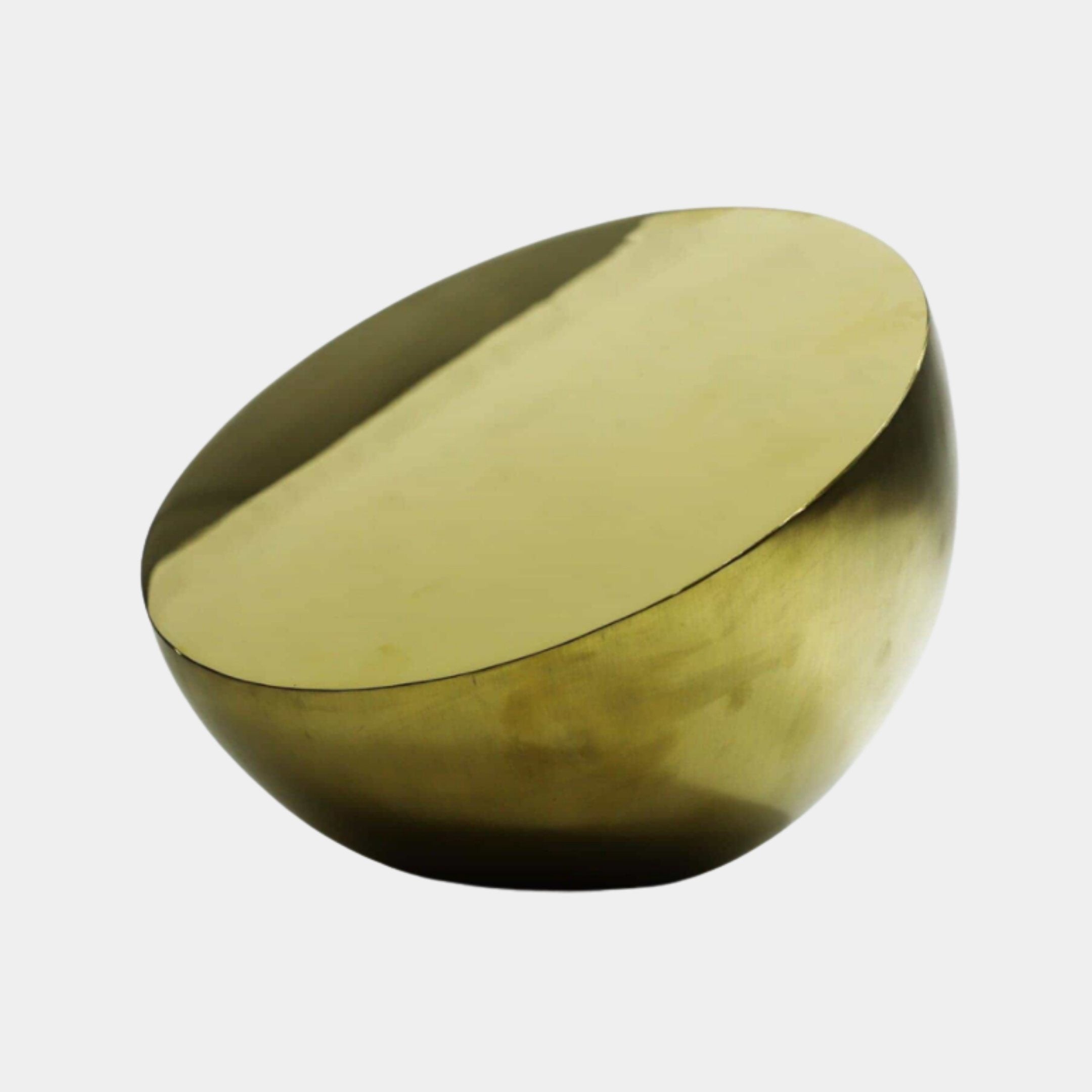 Gold Polished Abstract Disc Stainless Steel Sculpture - 31cm