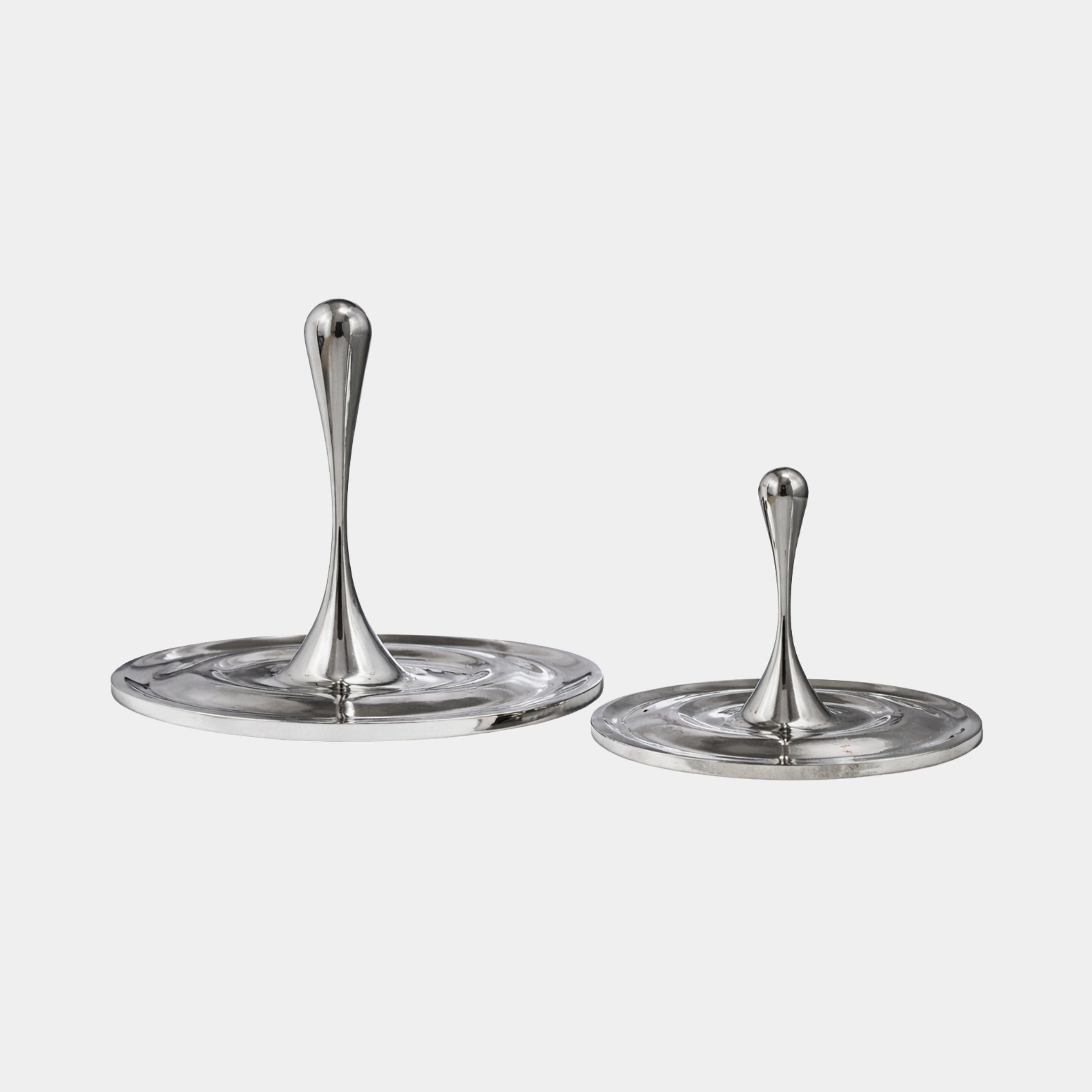 Silver Ripple Pool with Droplet Sculpture Set