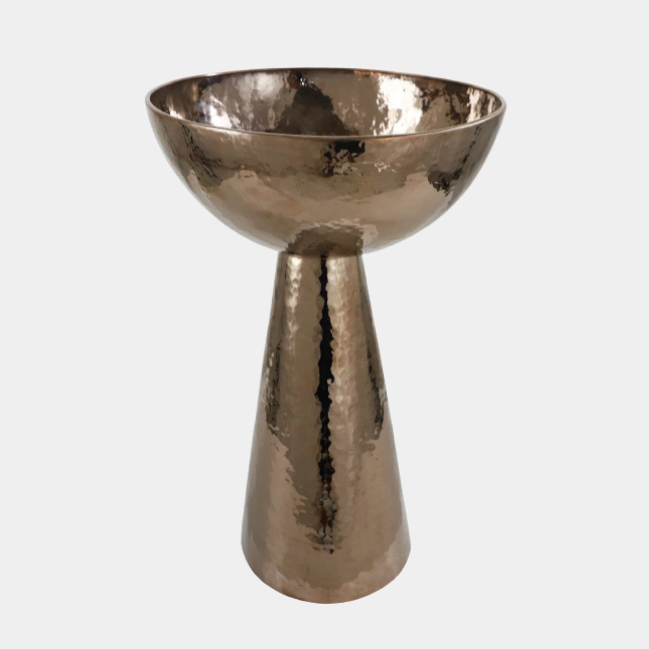 Bronze Polished Chalice Bowl Stainless Steel Sculpture - 70cm
