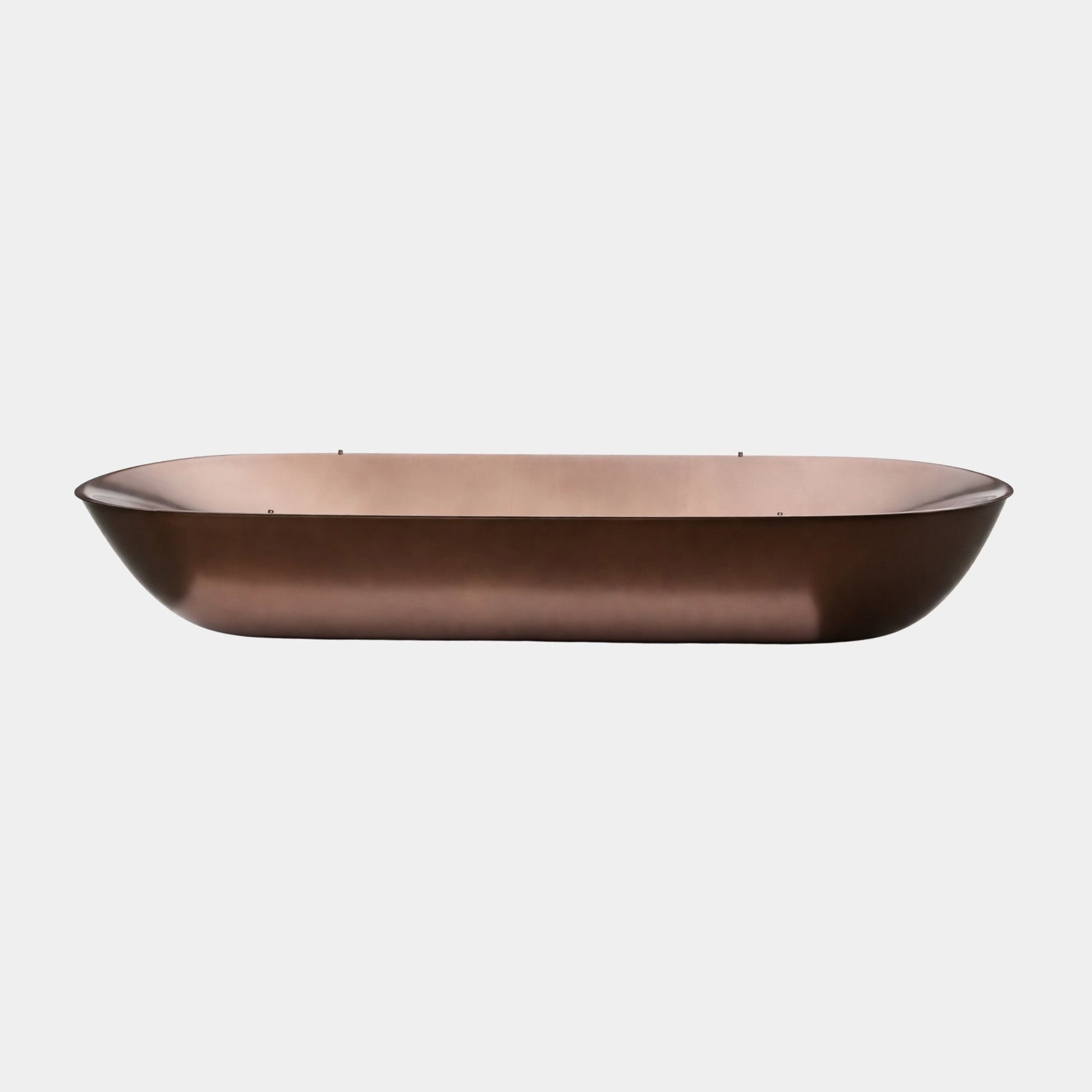 Brown Modern Planter Trough Stainless Steel - 275cm