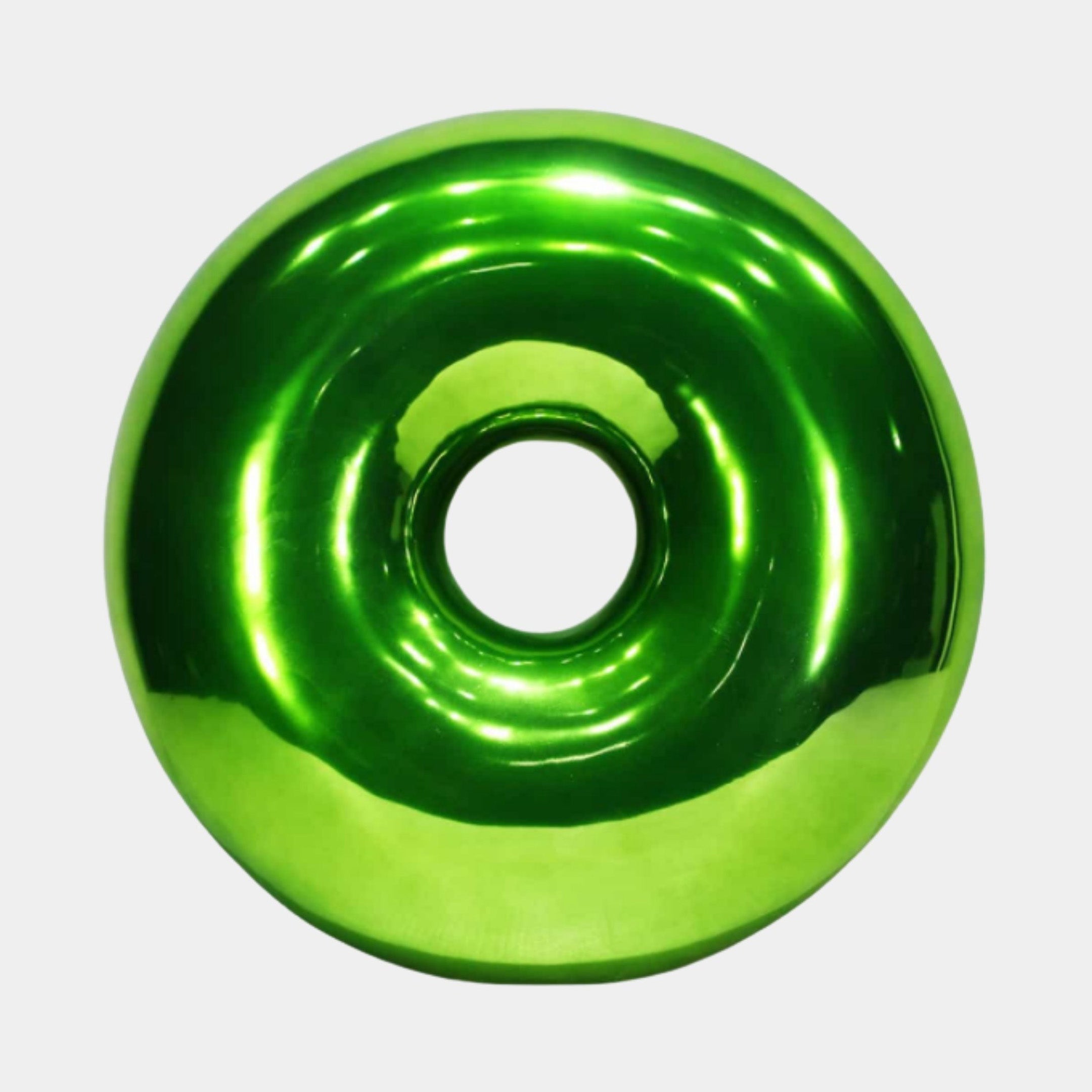Green Polished Donut Torus Sculpture - 60cm