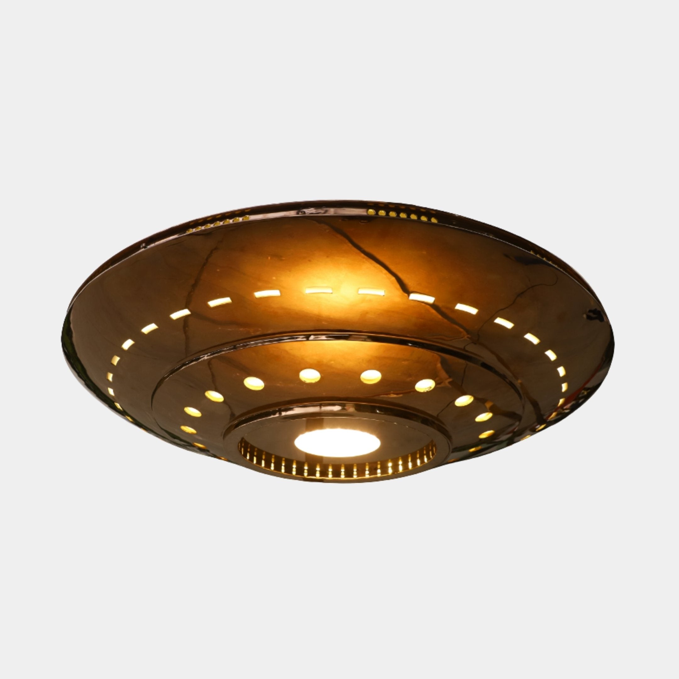 Bronze Pendant Light Stainless Steel Sculpture - 120cm