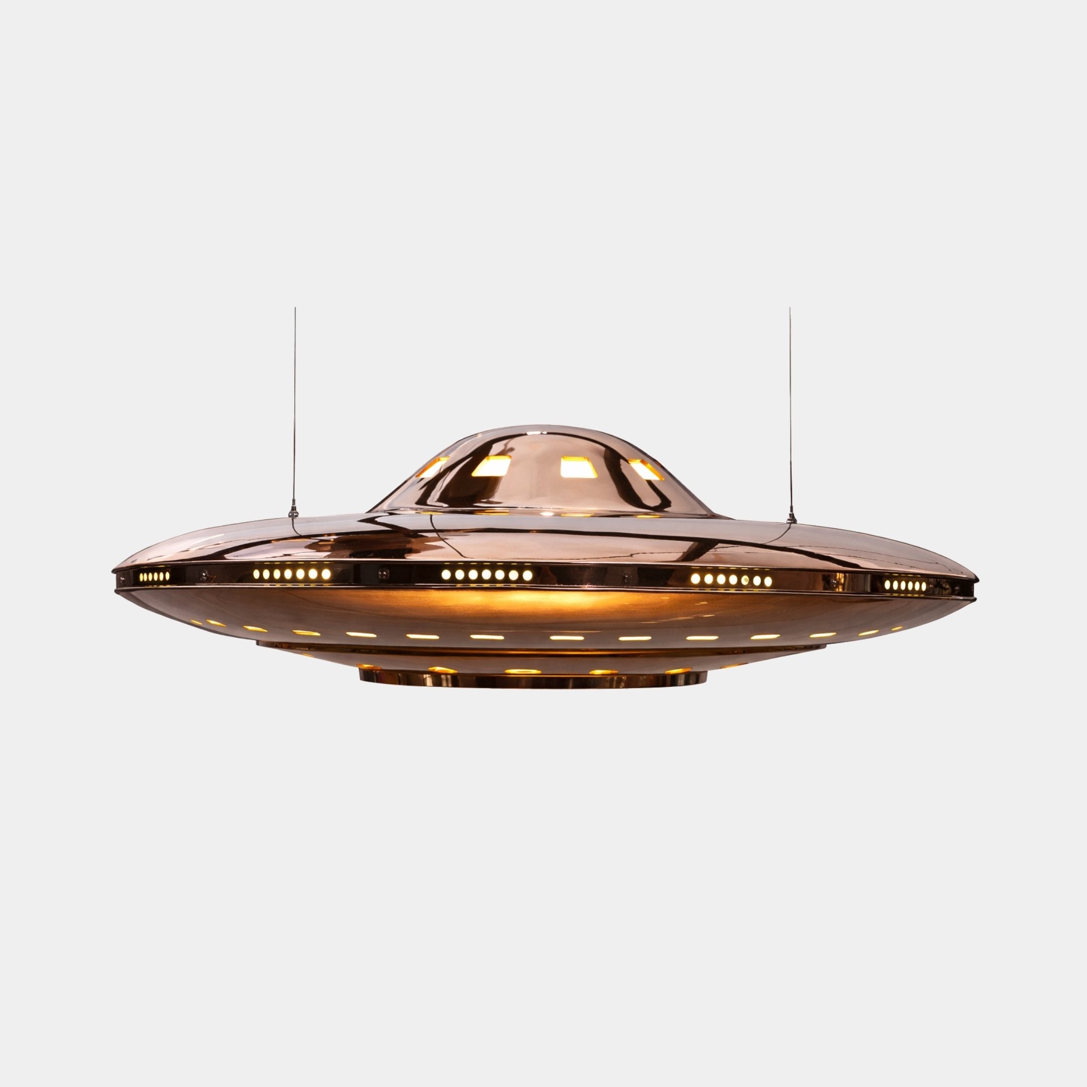 Bronze Pendant Light Stainless Steel Sculpture - 120cm