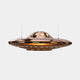 Bronze Pendant Light Stainless Steel Sculpture - 120cm