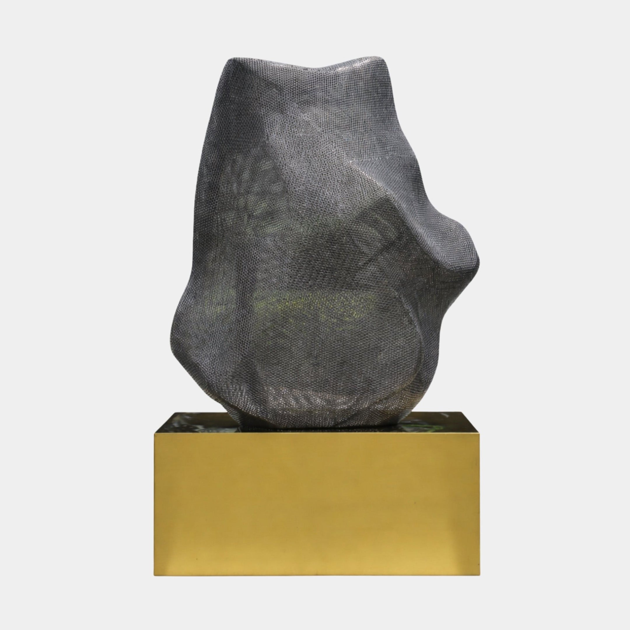 Black Wire Mesh Abstract Form Sculpture - 150cm