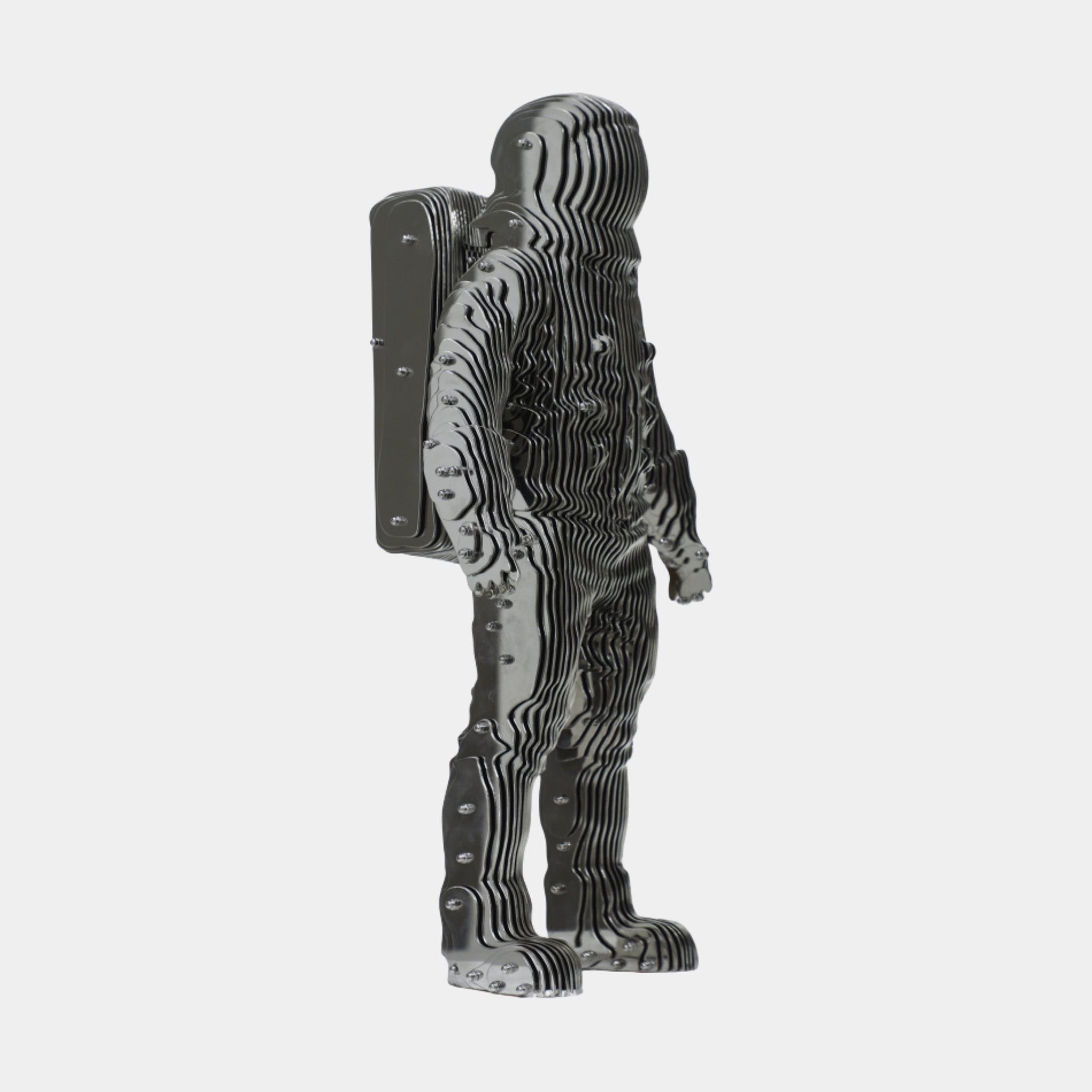 Silver Astronaut Sculpture - 50cm