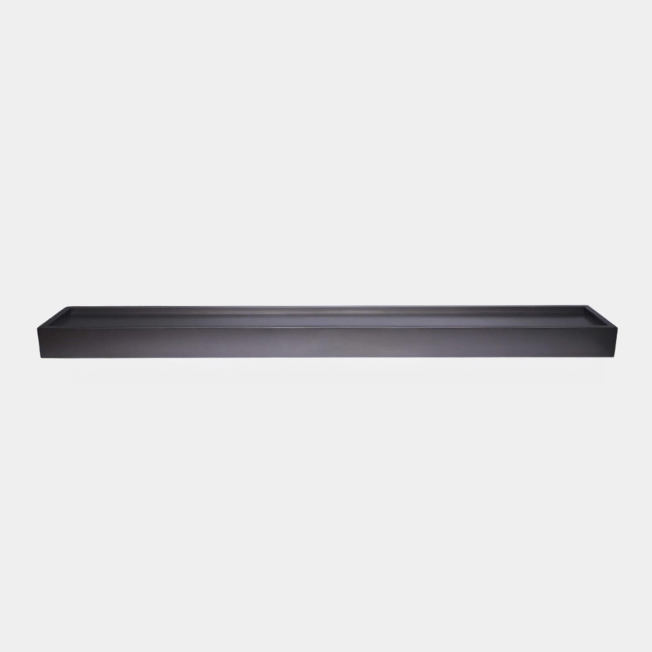 Black Tray Stainless Steel Sculpture - 180cm