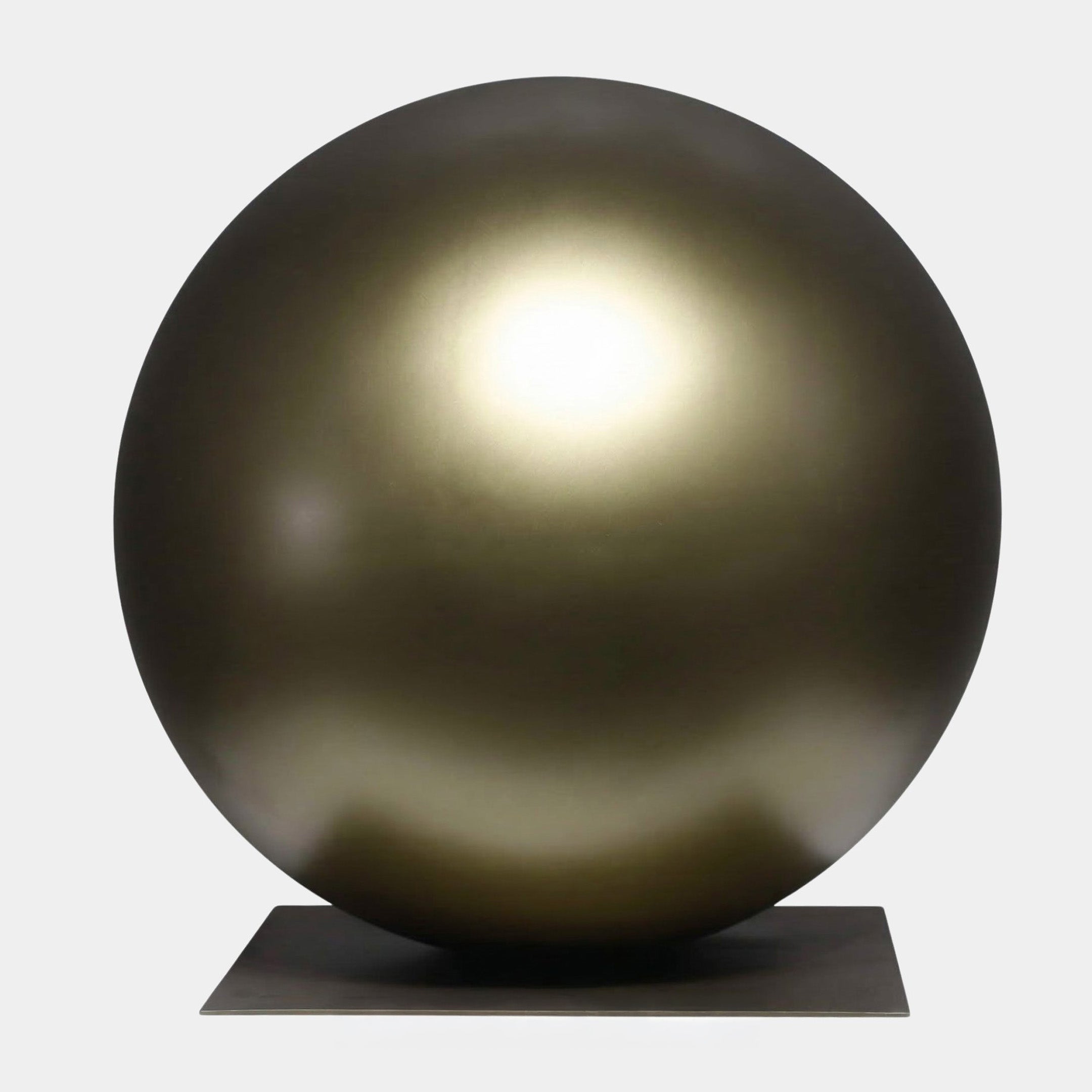 Gold Brushed Giant Sphere Stainless Steel Sculpture - 81cm