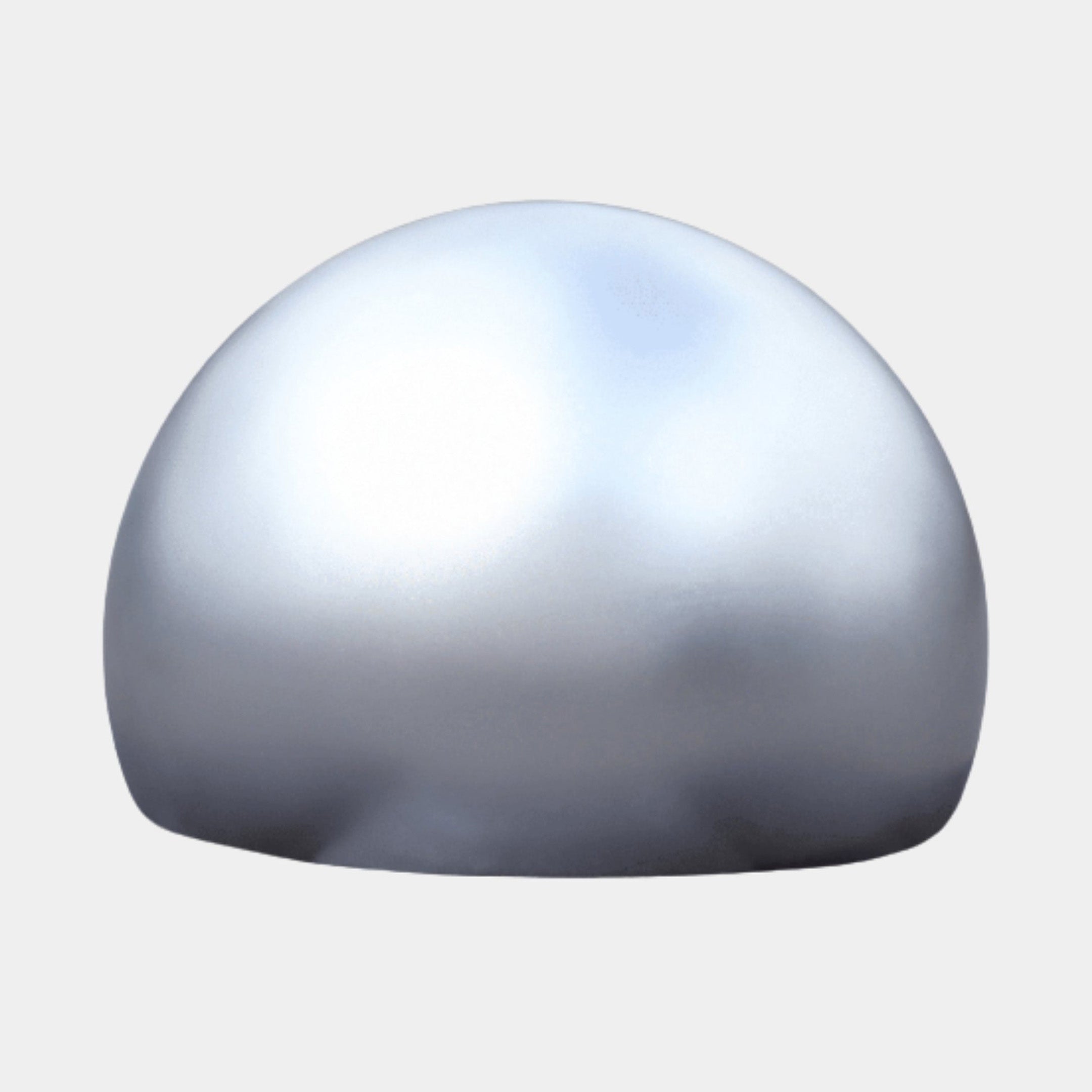 Silver Brushed Dome Stainless Steel Sculpture - 80cm
