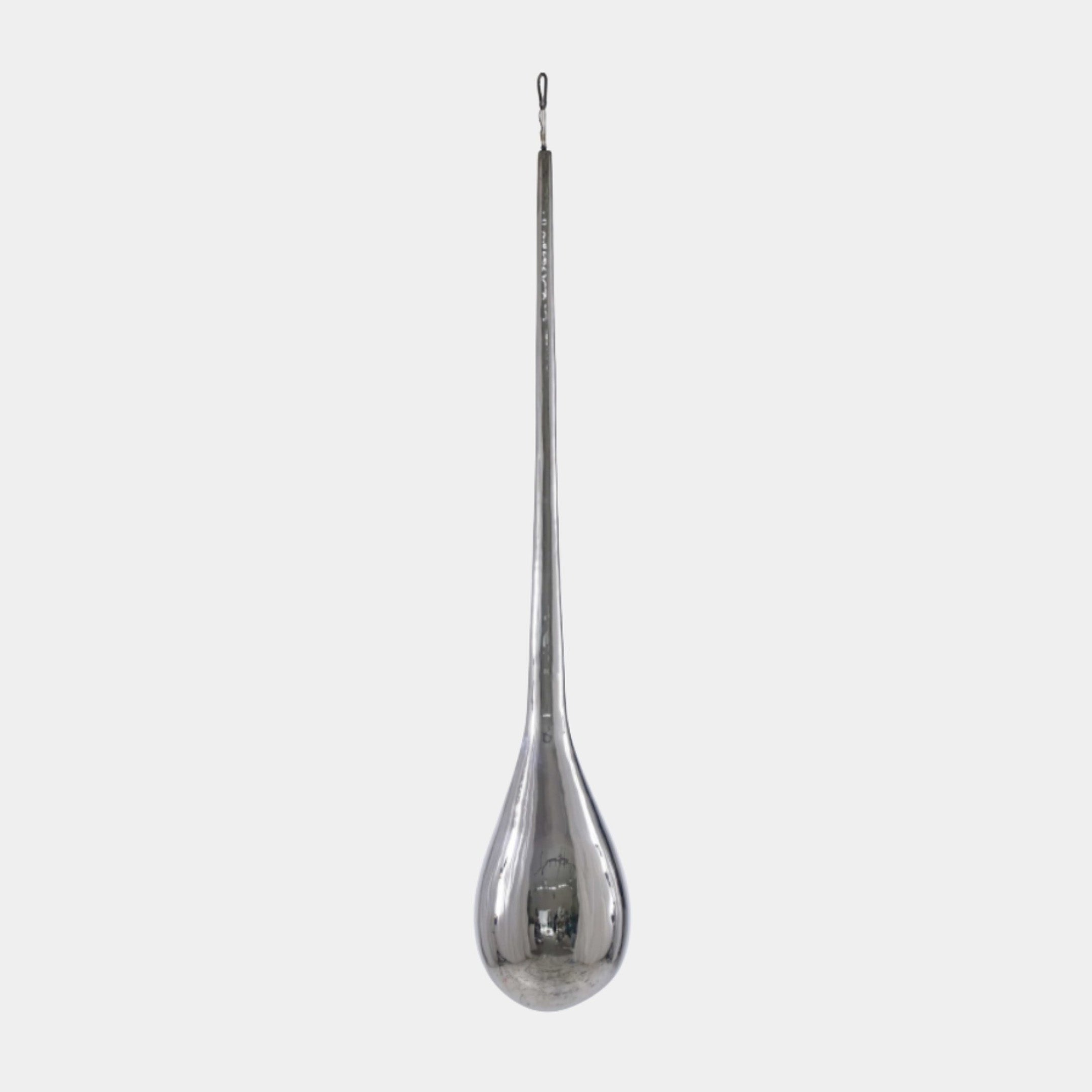 Blue Geometric Faceted Diamond Stainless Steel Sculpture - 190cm
