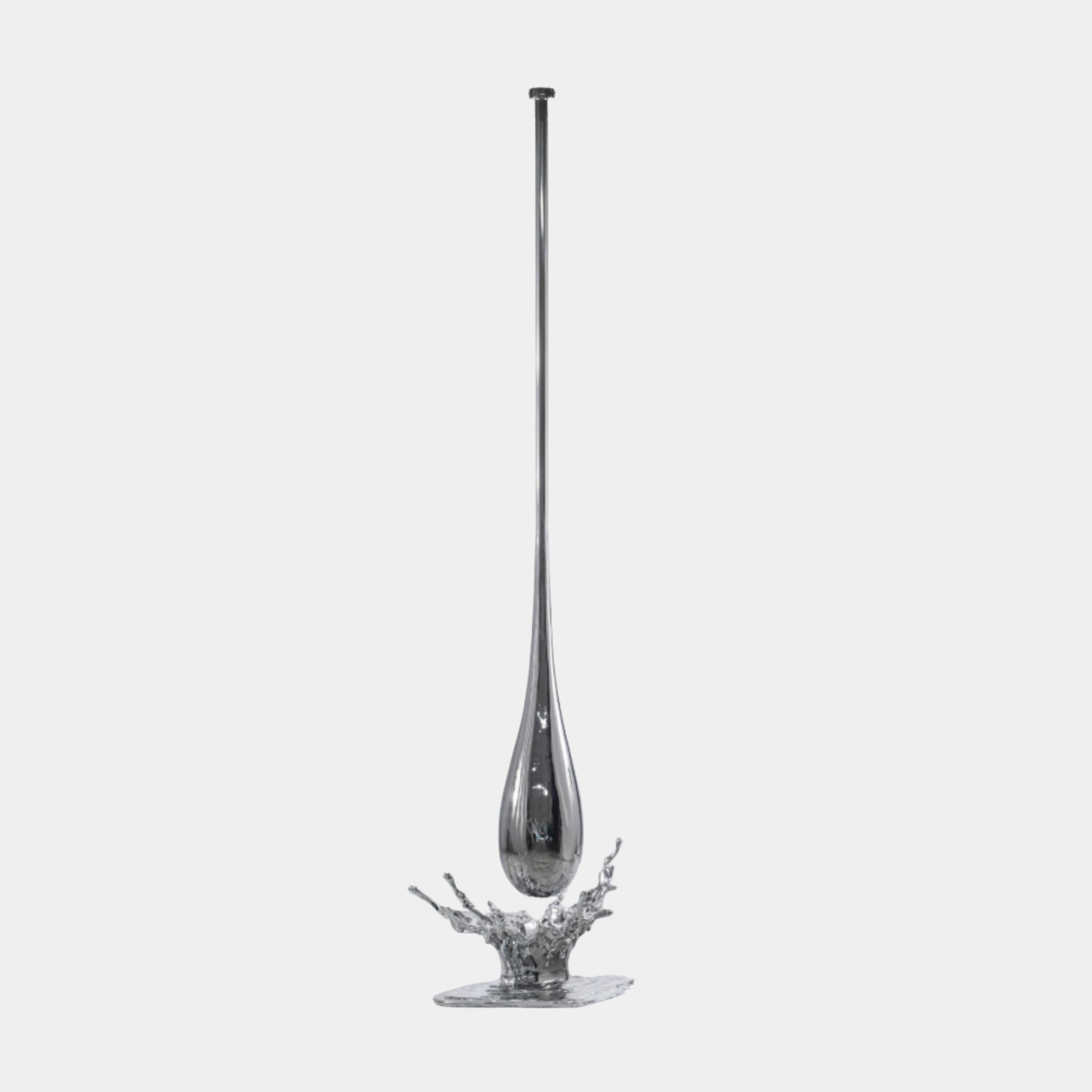 Silver Slender Sprouting Seed Stainless Steel Sculpture - 250cm