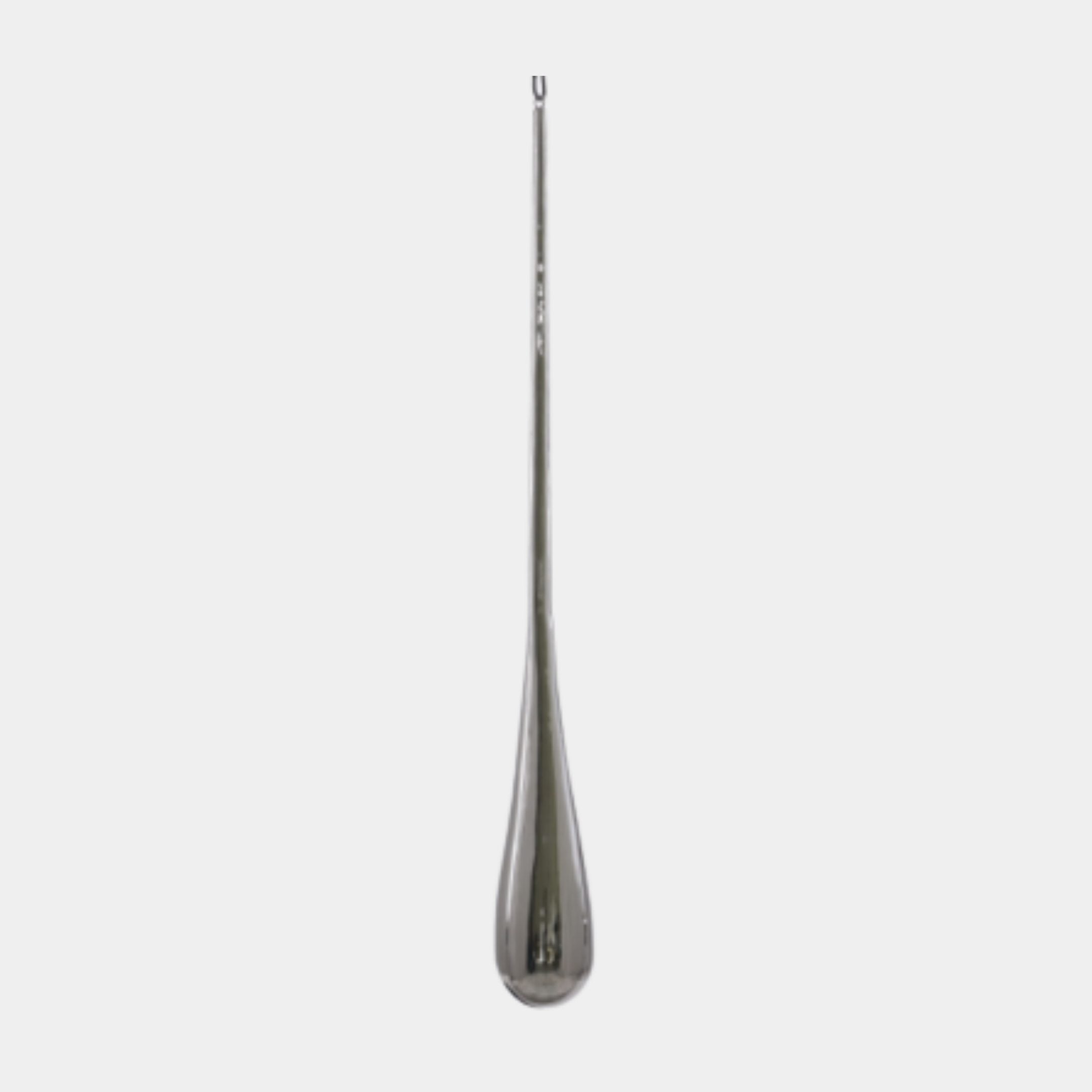 Silver Slender Elongated Teardrop Stainless Steel Sculpture - 140cm