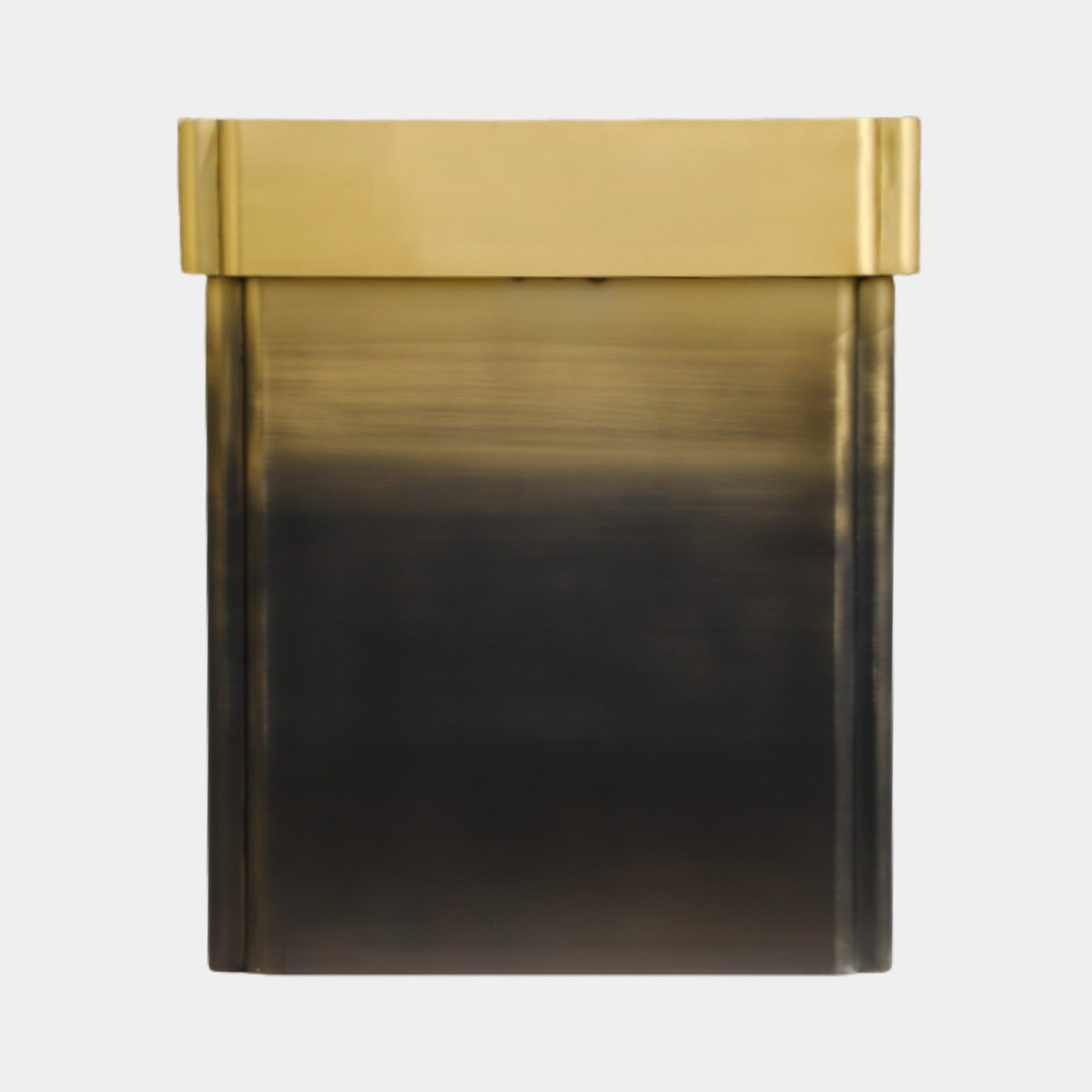 Gold and Black Gradient Rectangular Planter Stainless Steel - 110cm