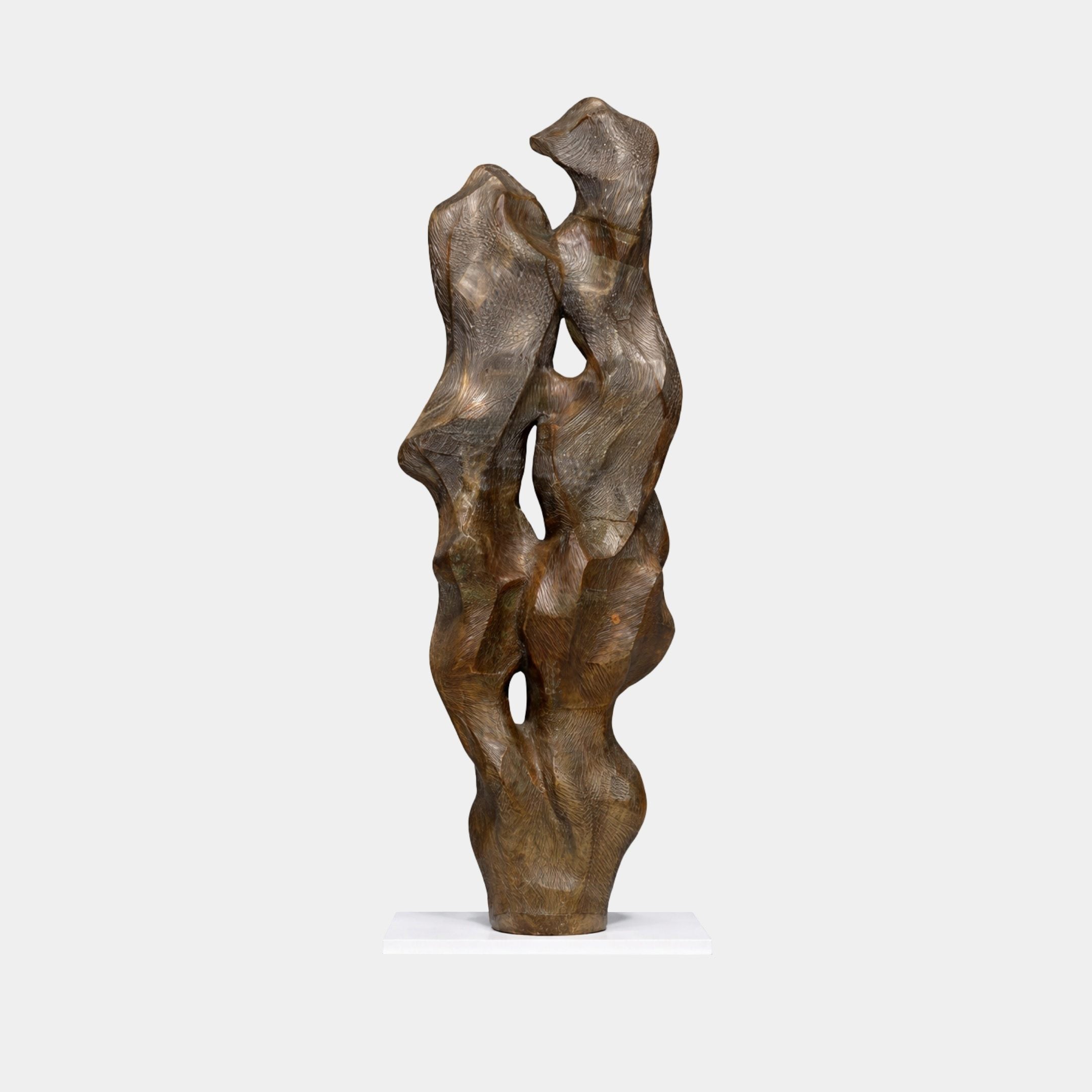 Bronze Abstract Athletic Figures Stainless Steel Sculpture - 290cm