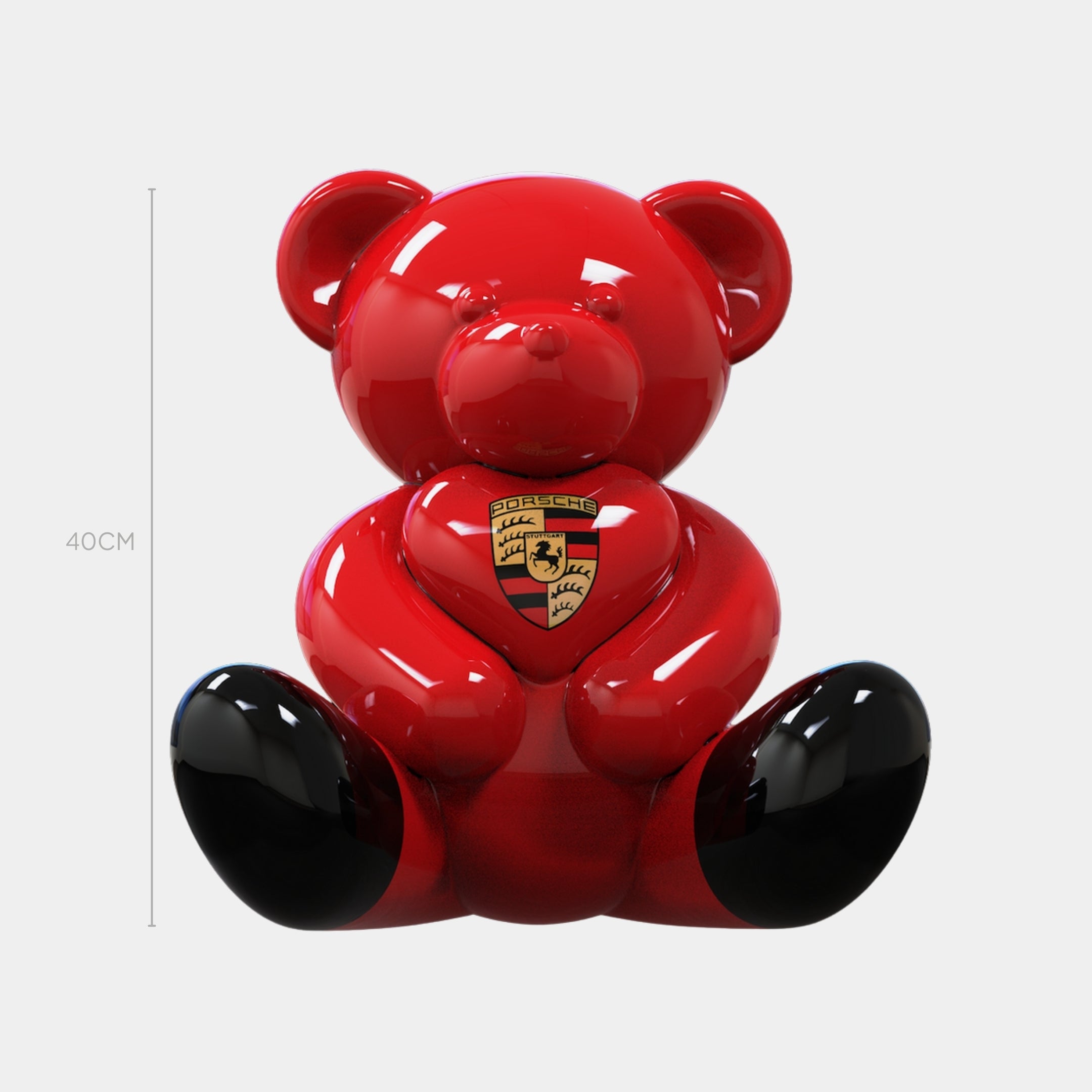 Gacko Porsche Love Bear Sculpture - 40cm