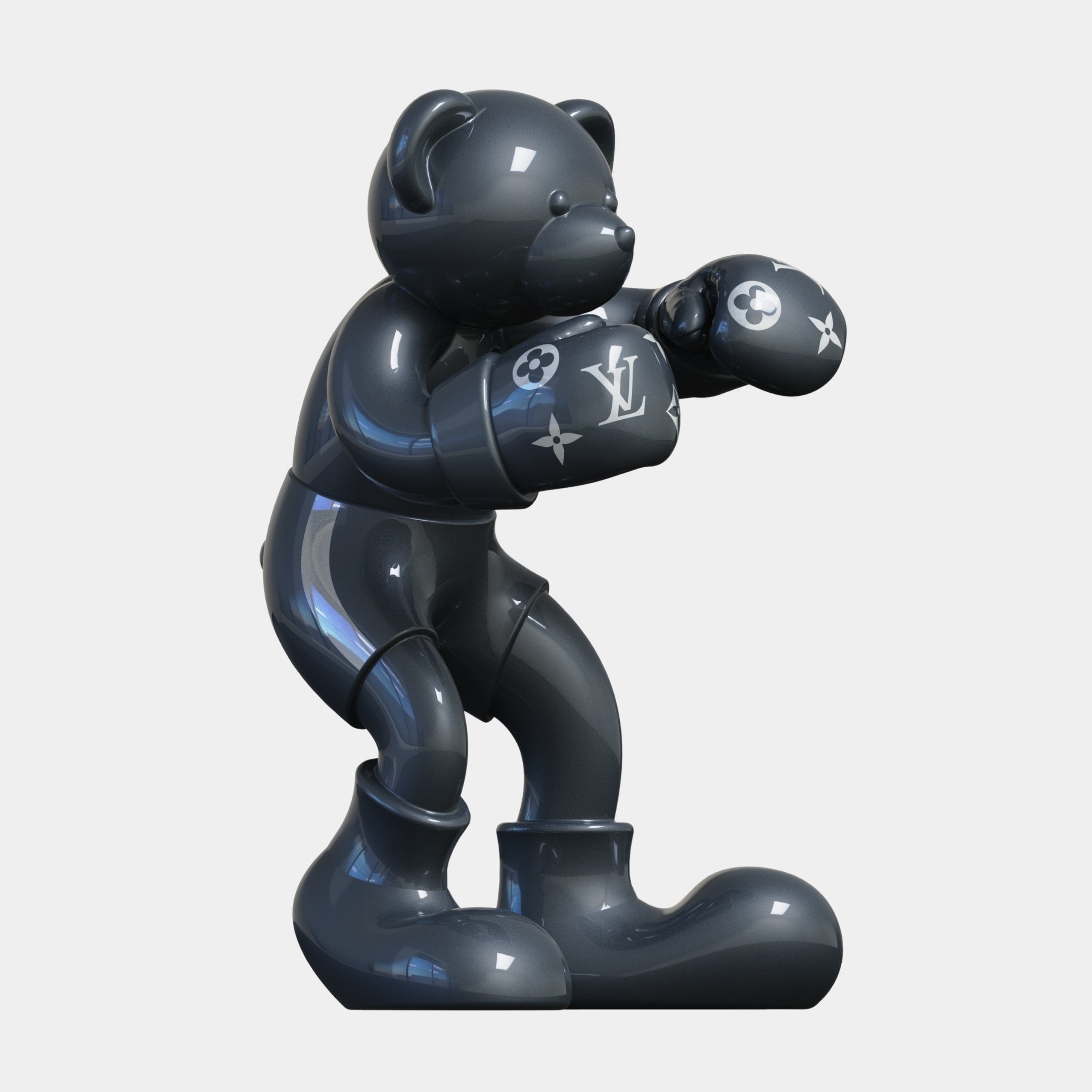 Gacko Grey LV Boxer Bear Sculpture - 200cm
