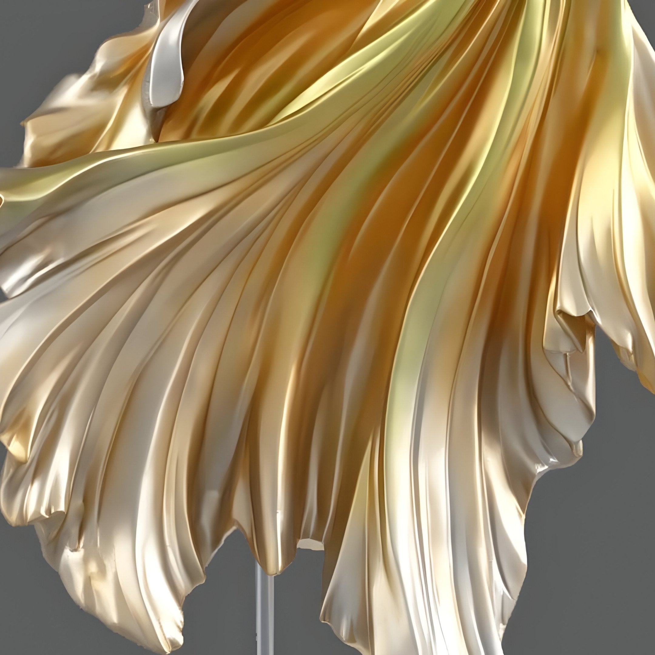 Aurefin Golden Ascend Koi Fish Sculpture - 160cm