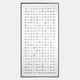 The Luneve Gold Leaf 3D Ceramic Wall Art by Giant Sculptures features a hand-painted grid of minimalistic car designs in black, gray, and gold with gold leaf accents on a white background.