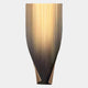 The Celestial Midnight Gradient Vertical Abstract Metal Wall Art by Giant Sculptures features golden yellow streaks fading into dark tones, creating an elegant gradient perfect for modern interiors.