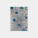 The Prismatica Blue & Silver Mosaic 3D Wall Art by Giant Sculptures exemplifies modern elegance using textured silver panels and blue squares. Its reflective and matte surfaces create a shimmering abstract pattern, adding depth to any room.