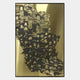 The Astrid Black & Gold Mosaic Textured Abstract Wall Art by Giant Sculptures features a bold, luxurious textured design of raised, rounded patterns, showcased against a neutral background.