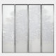 The Etheline Silk Art Wall Panels Nature’s Serenity by Giant Sculptures feature four vertical panels with a delicate white tree motif on a light background, offering a serene, minimalist touch and elegant contemporary appeal.