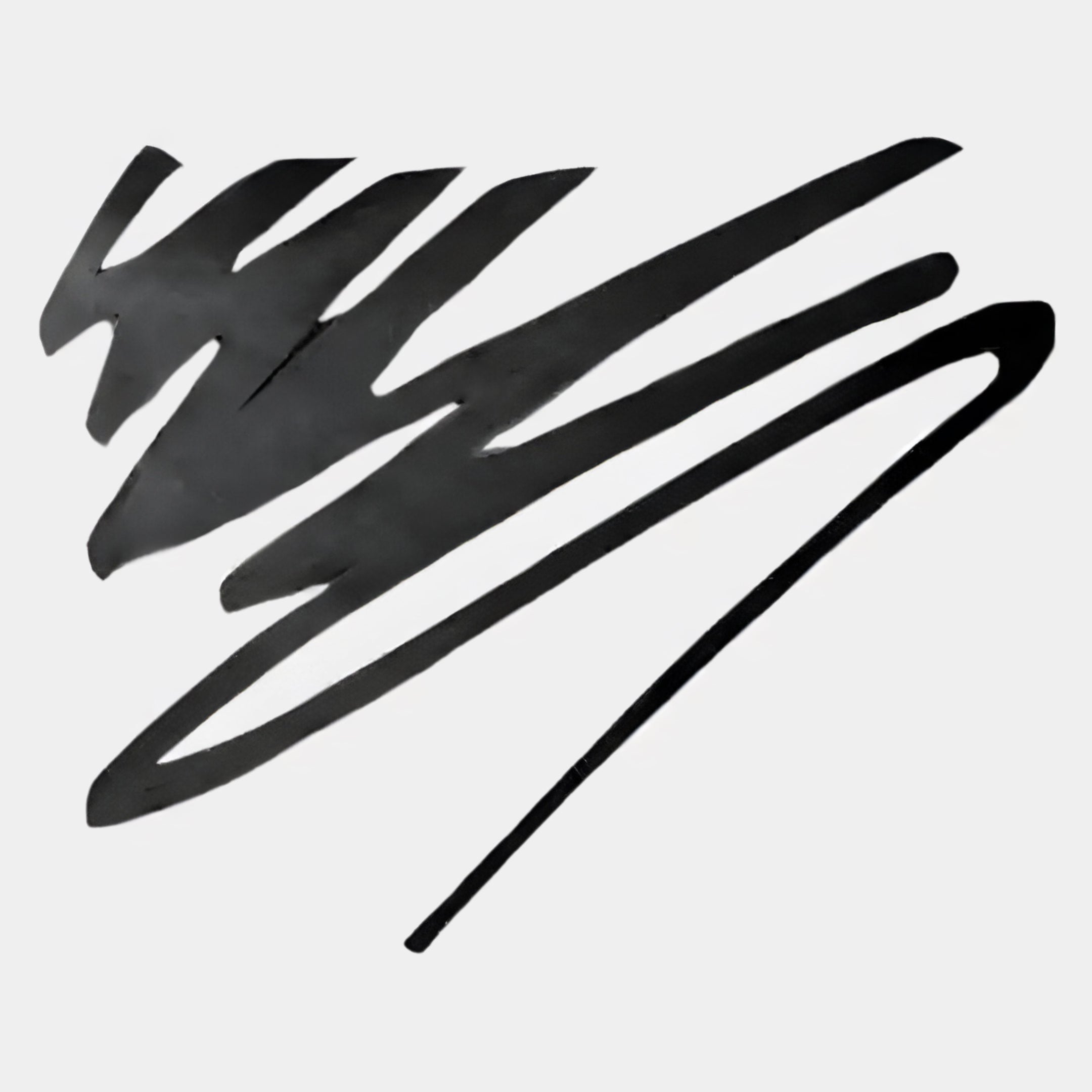 The Oscura Wave Crest Black Abstract Metal Wall Art by Giant Sculptures features bold black lines on white, ideal for adding contemporary flair to your space.