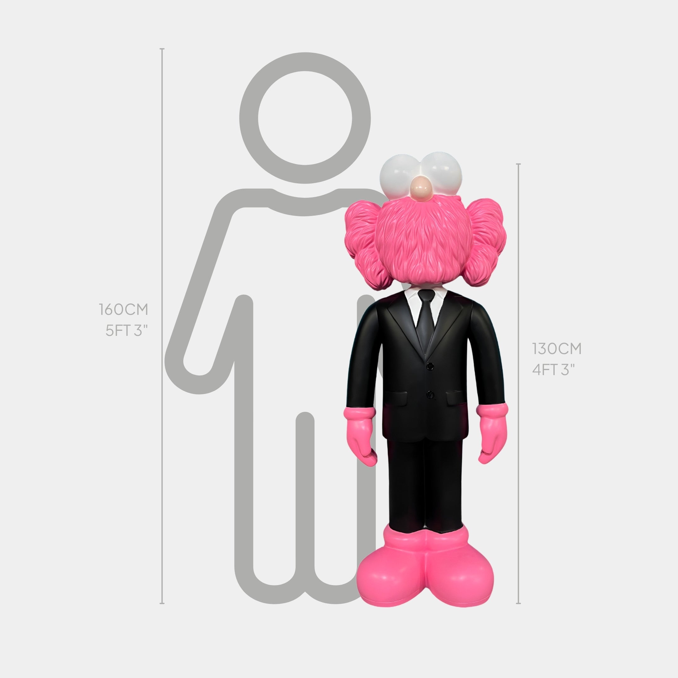 Black Suit Iconify CEO Sculpture - 130cm