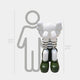 Forest Green Iconify Mime Sitting Sculpture - 135cm
