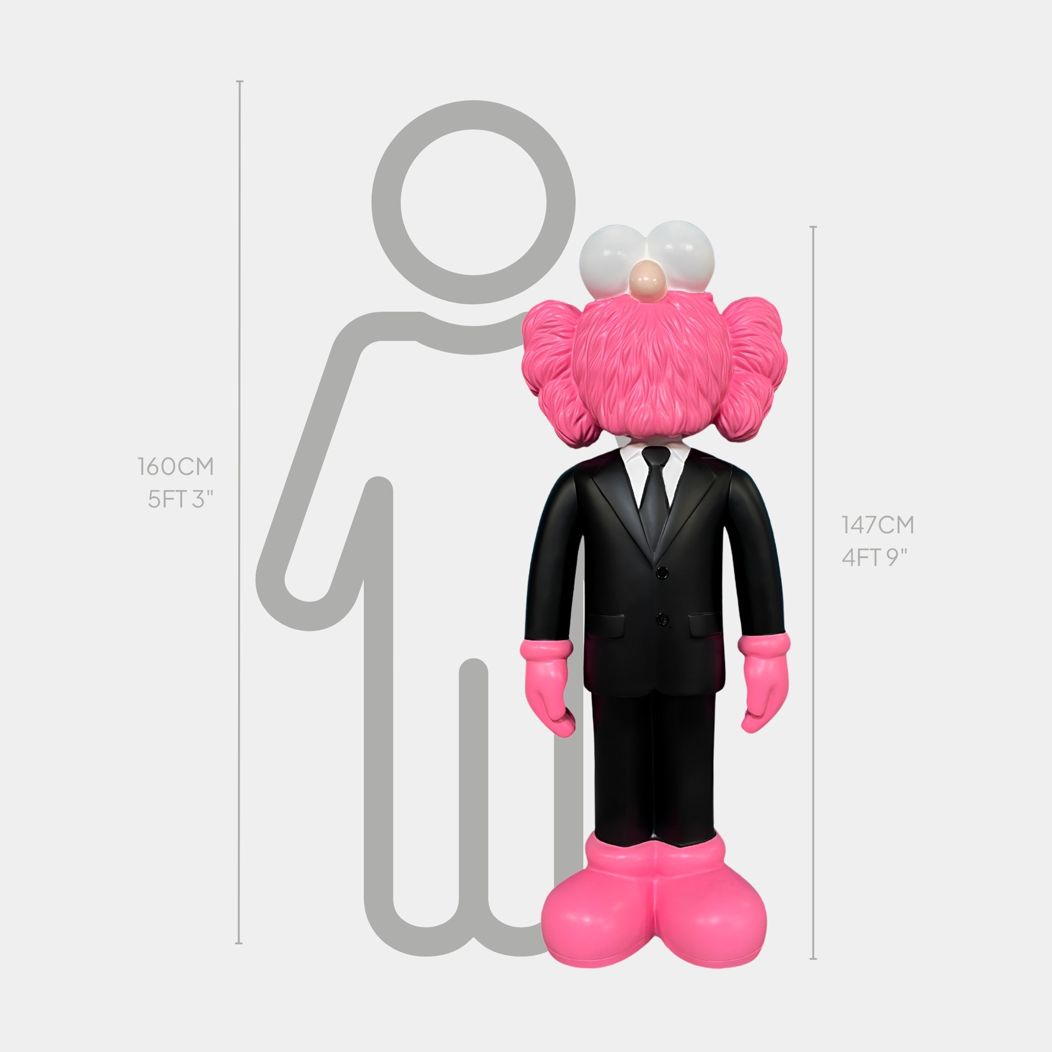 Black Suit Iconify CEO Sculpture - 147cm