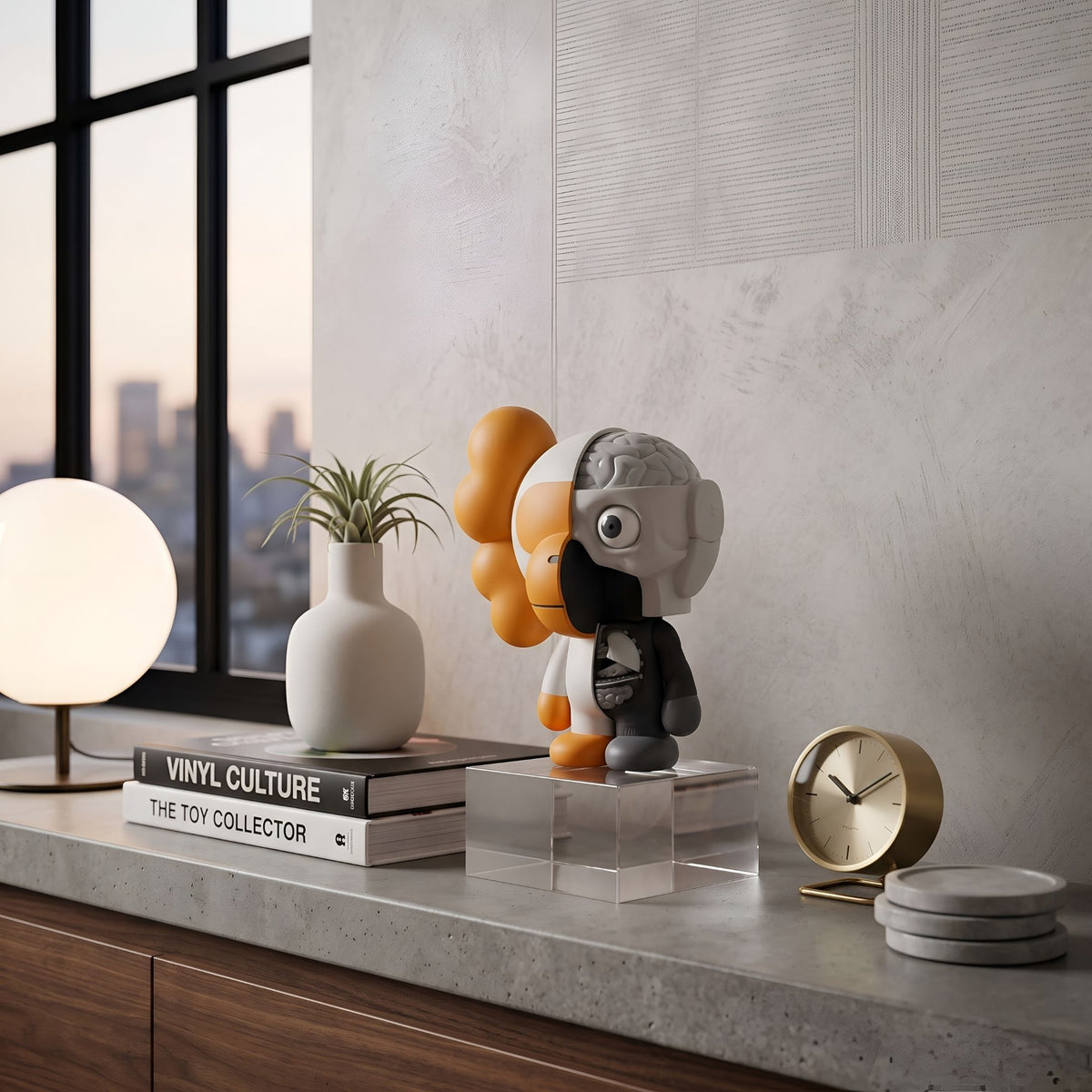 Cloud White Iconify Monkey Figure - 18cm
