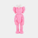 A 30cm Petal Pink Iconify Furry Figure by Giant Sculptures stands on a white background, featuring a pop-art aesthetic with white crossed-out eyes and large ears, resembling a textured, cartoonish creature.