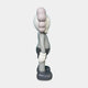 The Slate Grey Iconify Anatomy Sculpture (130cm) by Giant Sculptures is a gray and white cartoon-inspired vinyl figure with large gloves, rounded shoes, and an exaggerated head—an eye-catching piece of contemporary art decor.