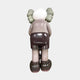 The Hazelnut Brown Iconify Atlas Figure by Giant Sculptures stands 30cm tall, bent forward with gray-green gloves and shoes, a white head, and grayish shorts—perfect for unique home office decor.