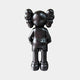 Rear view of the Midnight Black Iconify Dollars Figure 30cm by Giant Sculptures, a glossy black polyvinyl figure with twin ear shapes, on a light background.
