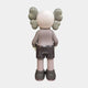 Rear view of the Giant Sculptures Driftwood Grey Iconify Dollars Figure 30cm, showing grey cloud-shaped ears, mauve top, brown shorts, on plain background.