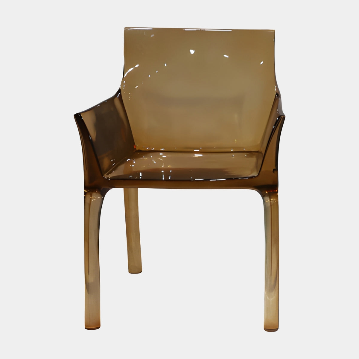 Amber Shell Cast Resin Armchair - 81cm