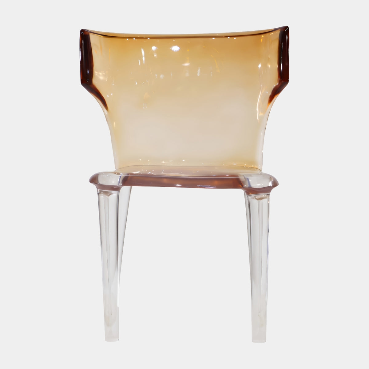 Amber Wing Back Cast Resin Dining Chair - 80cm