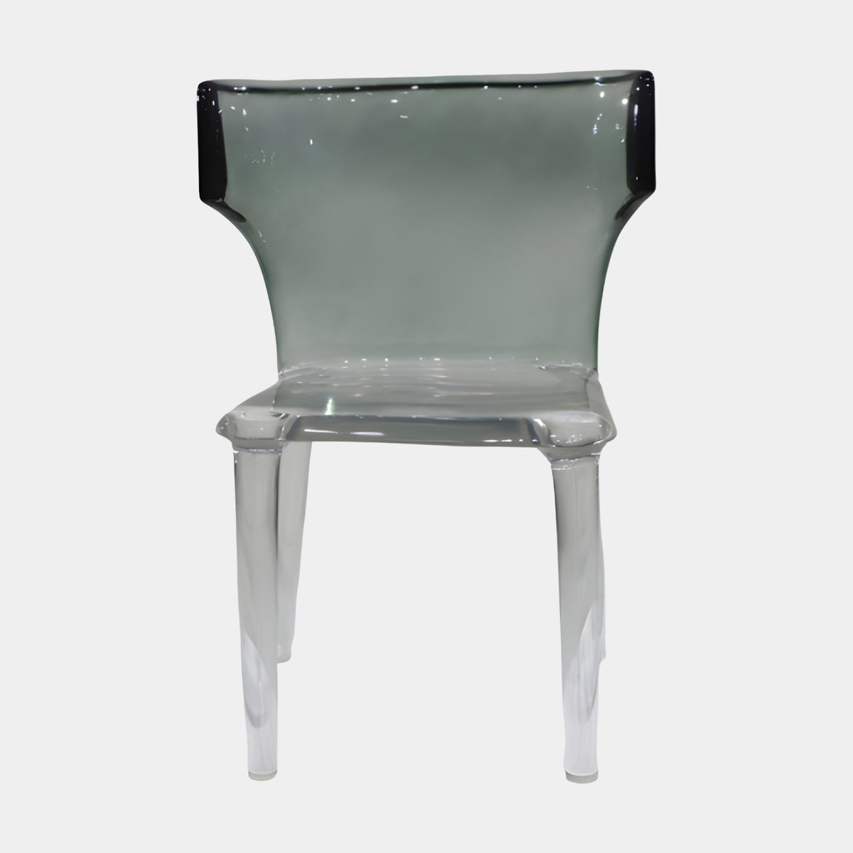 Smoke Green Wing Back Cast Resin Dining Chair - 80cm