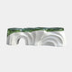 Teal Translucent Organic Wave Resin Bench - 180cm