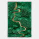 Virethra Green Layered Leather & Mirror 3D Wall Art