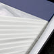 Velvaris Blue & White Panelled Leather 3D Wall Art