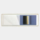 Velvaris Blue & White Panelled Leather 3D Wall Art