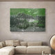 Varentis Green Ombre Layered Leather 3D Wall Art